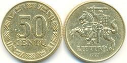 50 Cent Lituania (1991 - ) Latón 