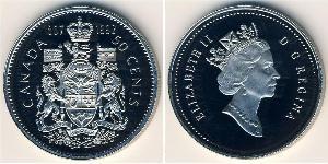50 Cent Canada Nichel Elisabetta II (1926-2022)