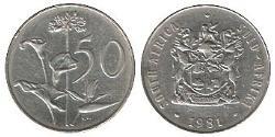 50 Cent Afrique du Sud Nickel 