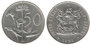 50 Cent Afrique du Sud Nickel 