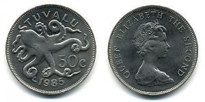 50 Cent Tuvalu Níquel/Cobre 