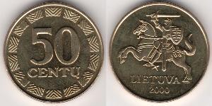 50 Cent Lituania (1991 - ) Ottone 