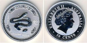 50 Cent Australia (1939 - ) Plata 