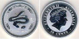 50 Cent Australia (1939 - ) Plata 