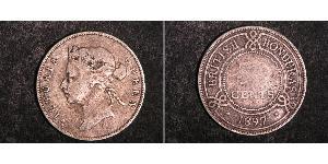 50 Cent British Honduras (1862-1981) Plata Victoria (1819 - 1901)