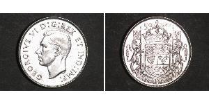 50 Cent Canadá Plata Jorge VI (1895-1952)