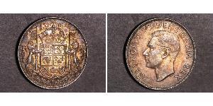 50 Cent Canadá Plata Jorge VI (1895-1952)