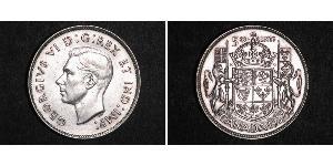 50 Cent Canadá Plata Jorge VI (1895-1952)