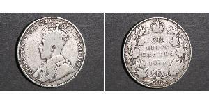 50 Cent Canadá Plata Jorge V (1865-1936)