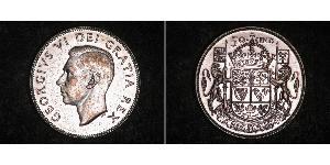 50 Cent Canadá Plata Jorge VI (1895-1952)