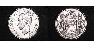 50 Cent Canadá Plata Jorge VI (1895-1952)