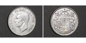 50 Cent Canadá Plata Jorge VI (1895-1952)