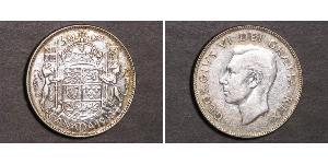 50 Cent Canadá Plata Jorge VI (1895-1952)