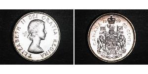 50 Cent Canadá Plata Isabel II (1926-2022)