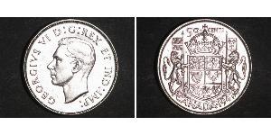 50 Cent Canadá Plata Jorge VI (1895-1952)