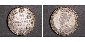 50 Cent Canadá Plata Jorge V (1865-1936)