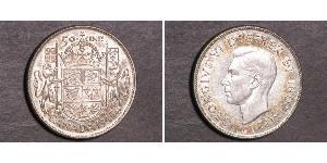 50 Cent Canadá Plata Jorge VI (1895-1952)