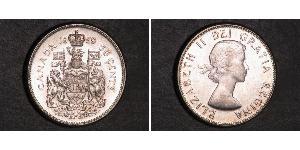 50 Cent Canadá Plata Isabel II (1926-2022)