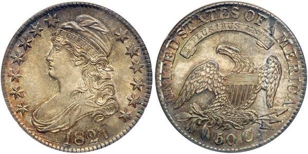 50 Cent Estados Unidos de América (1776 - ) Plata 