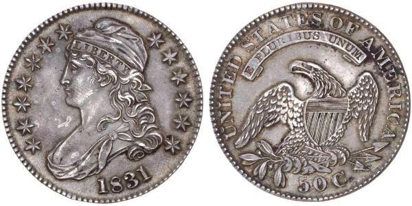 50 Cent Estados Unidos de América (1776 - ) Plata 