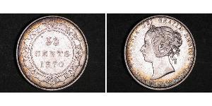 50 Cent Terranova y Labrador Plata Victoria (1819 - 1901)
