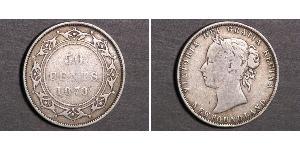 50 Cent Terranova y Labrador Plata Victoria (1819 - 1901)