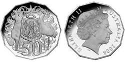 50 Cent Australia (1939 - ) Rame/Nichel Elisabetta II (1926-2022)