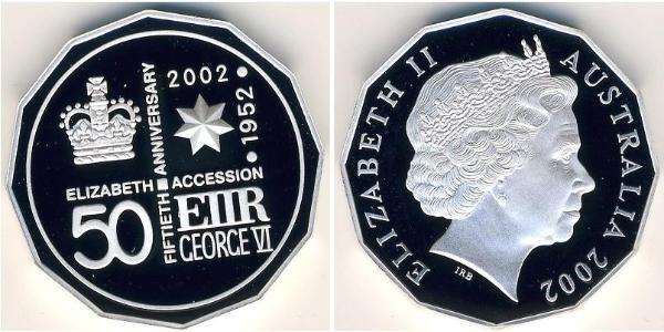 50 Cent Australien (1939 - ) Silber 