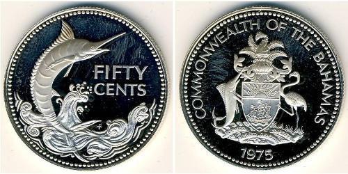 50 Cent Bahamas Silber 