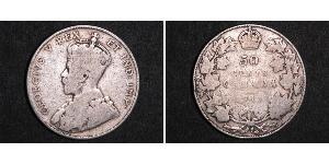 50 Cent Kanada Silber George V (1865-1936)