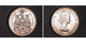50 Cent Kanada Silber Elizabeth II (1926-2022)