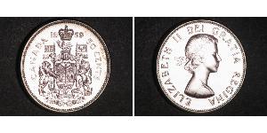 50 Cent Kanada Silber Elizabeth II (1926-2022)