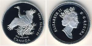 50 Cent Kanada Silber Elizabeth II (1926-2022)