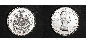 50 Cent Kanada Silber Elizabeth II (1926-2022)