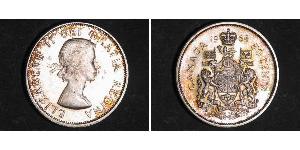 50 Cent Kanada Silber Elizabeth II (1926-2022)