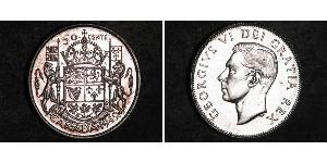 50 Cent Kanada Silber Georg VI (1895-1952)