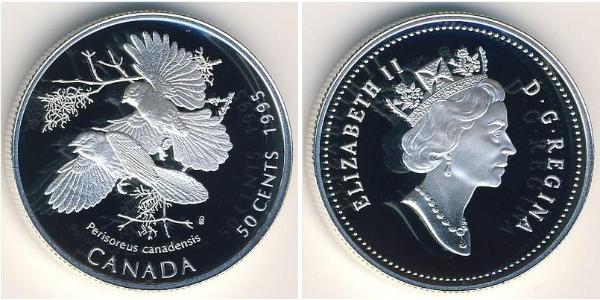 50 Cent Kanada Silber Elizabeth II (1926-2022)