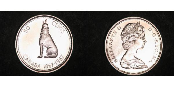 50 Cent Kanada Silber Elizabeth II (1926-2022)