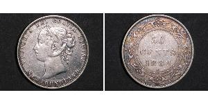 50 Cent Neufundland und Labrador Silber Victoria (1819 - 1901)