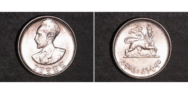 50 Cent Äthiopien Silber Haile Selassie