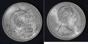 50 Cent Bahamas Silver 