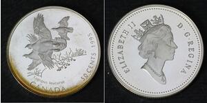 50 Cent Canada Silver Elizabeth II (1926-2022)