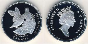 50 Cent Canada Silver Elizabeth II (1926-2022)