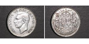 50 Cent Canada Silver George VI (1895-1952)