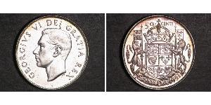 50 Cent Canada Silver George VI (1895-1952)