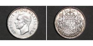 50 Cent Canada Silver George VI (1895-1952)