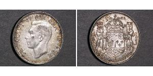 50 Cent Canada Silver George VI (1895-1952)