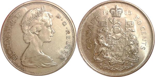 50 Cent Canada Silver Elizabeth II (1926-2022)