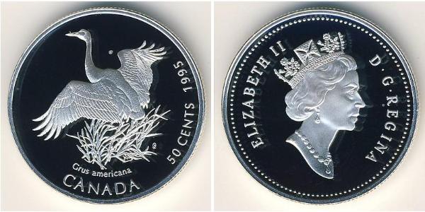 50 Cent Canada Silver Elizabeth II (1926-2022)