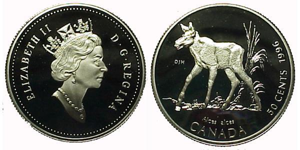 50 Cent Canada Silver Elizabeth II (1926-2022)